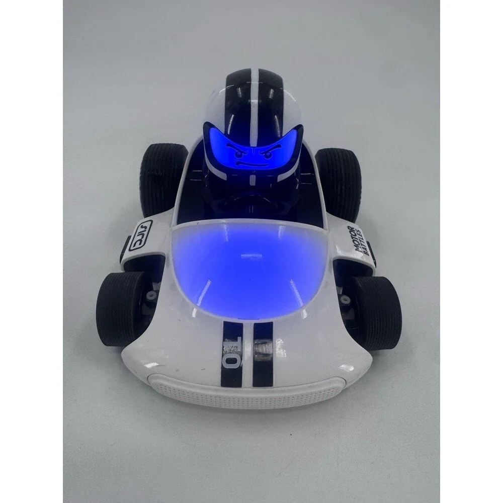 Sharper Image RC Motor Battles White Racer Only LED Lights Wireless Remote